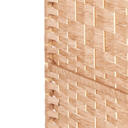 Beliani 4 Panel Room Divider Lappago Natural 163 Cm 170 Cm - thumbnail 7