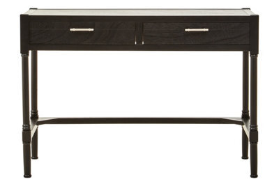 Orsina Functional Design Two Drawer Black Finish Desk, Classic Computer Desk For Office, Durable Design Desk - image 1