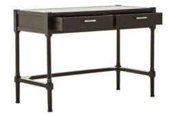 Orsina Functional Design Two Drawer Black Finish Desk, Classic Computer Desk For Office, Durable Design Desk - thumbnail 3