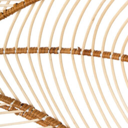Wyld And Coco Natural Rattan Pendant Lamp Handmade Flower Shade Boho - W66 X D66 X H130Cm - thumbnail 9