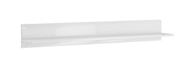 Arte Tulsa Elegant White Gloss Wall Shelf - W1600mm X H220mm X D230mm - image 1