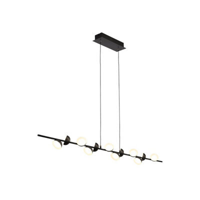 Luminosa Lighting Luminosa Adn 12 Light Linear Pendant 100Cm, 36W Led, 3000K, 2150Lm, Black, 3Yrs Warranty - image 1