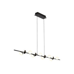 Luminosa Lighting Luminosa Adn 12 Light Linear Pendant 100Cm, 36W Led, 3000K, 2150Lm, Black, 3Yrs Warranty - thumbnail 1