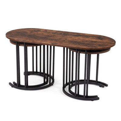 Set Of 3 Nesting Coffee & Side Tables - image 1