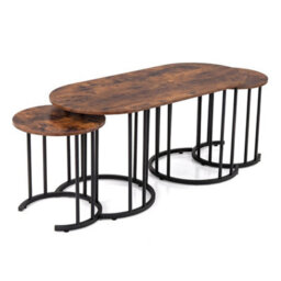 Set Of 3 Nesting Coffee & Side Tables - thumbnail 3