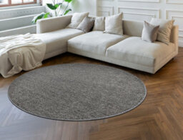 RugsX Carpet Casablanca Loom Circle Grey, Loop, Soft Indoor & Outdoor Circle 200 Cm - thumbnail 1