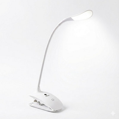 Smart Clip-On Lamp Portable Rechargeable Daylight Led Reading & Craft Light - image 1