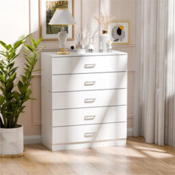 5 White Chest Of Drawers Modern Bedroom Furniture Draw Dressing Table - thumbnail 4