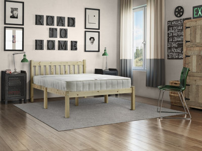 Strictly Beds And Bunks Heavy Duty, Amelia 4Ft 6 Double Pine Bed. Can Be Used Buy Adults - image 1