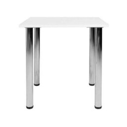 Heze Furniture Mikla Metal Leg Modern Table - White - thumbnail 4