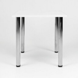 Heze Furniture Mikla Metal Leg Modern Table - White - thumbnail 2