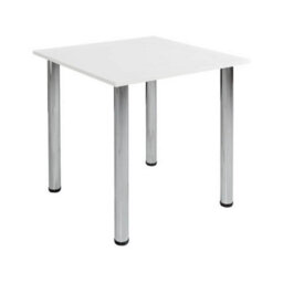 Heze Furniture Mikla Metal Leg Modern Table - White - thumbnail 3