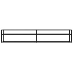 Berkfield Sturdy Tv Cabinet Transparent 220X40X40.5 Cm Tempered Glass - thumbnail 3