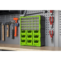 Sealey Cabinet Box 39 Drawer - Hi-Vis Green/black Apdc39Hv - thumbnail 4