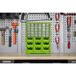 Sealey Cabinet Box 39 Drawer - Hi-Vis Green/black Apdc39Hv - thumbnail 6