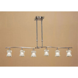 Luminosa Lighting Luminosa Rosa Del Desierto Telescopic Linear Pendant Line 6 Light G9, Antique Brass - thumbnail 2