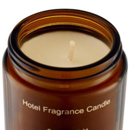 Living And Home Long-Lasting Fragrance Green Tea And Orange Blossom Scented Natural Soy Wax Candle In Tan Glass Jar With Screw Cap - thumbnail 7