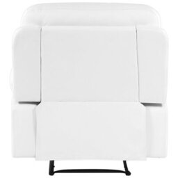 Beliani Recliner Chair Bergen With Footrest Faux Leather White - thumbnail 7