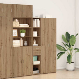 Walplus Highboard Artisan Oak 30 X 42.5 X 185 Cm Engineered Wood - thumbnail 4