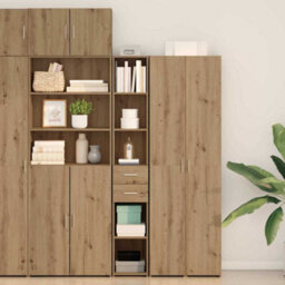 Walplus Highboard Artisan Oak 30 X 42.5 X 185 Cm Engineered Wood - thumbnail 1