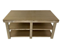 Arbor Garden Solutions Workbench Mdf Top, Large Heavy-Duty Table (H-90Cm, D-90Cm, L-180Cm) With Double Shelf - thumbnail 5