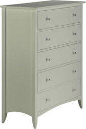 Statement Furniture Edward Hopper Pale Olive 5 Drawer Chest Of Drawers - thumbnail 3