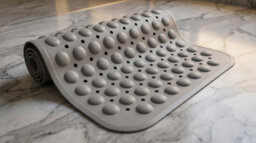 Non Slip Shower Mat With Strong Suction Cups, Anti-Mold Bath Mat For Bathroom Use