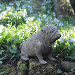 Full Size Pug Cold Cast Bronze Dog Statue - thumbnail 2