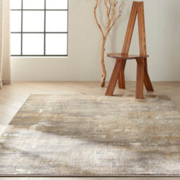Grey Beige Modern Abstract Machine Made Rug For Living Room Bedroom And Dining Room-69 X 221Cm (Runner) - thumbnail 3