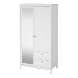 Furniture To Go Madrid Wardrobe With 1 Door + 1 Mirror Door + 2 Drawers White - thumbnail 5