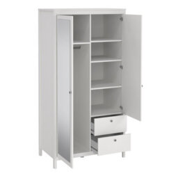 Furniture To Go Madrid Wardrobe With 1 Door + 1 Mirror Door + 2 Drawers White - thumbnail 7