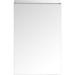 GoodHome Imandra Compact Matt Silver Mirror Effect Single Bathroom Cabinet Mirrored (H)600mm (W)400mm - thumbnail 2