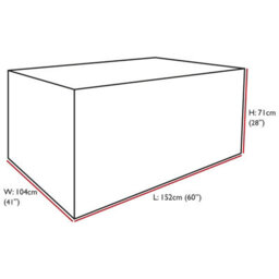 Oxbridge Grey Small Table Waterproof Outdoor Garden Furniture Cover - thumbnail 4