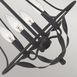 Luminosa Lighting Elstead Quoizel Bradbury Multi Arm Chandelier Grey Ash - thumbnail 2