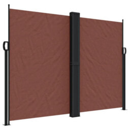 Walplus Retractable Side Awning Garden Sun Shade Canopy Gazebo For Back Door, Porch, Patio Brown 180X1000 Cm - thumbnail 2