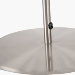 Pacific Lifestyle Brushed Silver & Steel Grey Table Lamp - thumbnail 7