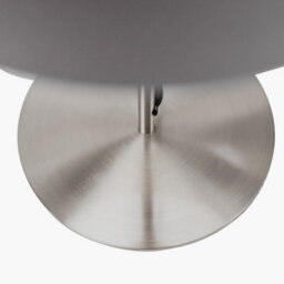 Pacific Lifestyle Brushed Silver & Steel Grey Table Lamp - thumbnail 6