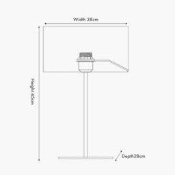 Pacific Lifestyle Brushed Silver & Steel Grey Table Lamp - thumbnail 2