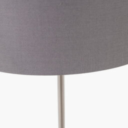 Pacific Lifestyle Brushed Silver & Steel Grey Table Lamp - thumbnail 9