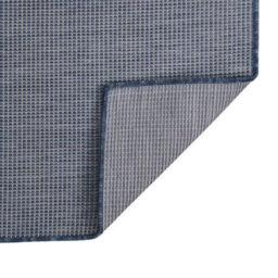 Berkfield Durable Outdoor Flatweave Rug 80X250 Cm Blue - thumbnail 1