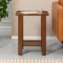 MH London Santorini Side Table Solid Wood Bedside Table For Living Room And Bedroom - thumbnail 3