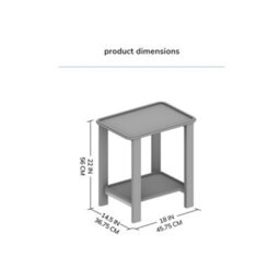 MH London Santorini Side Table Solid Wood Bedside Table For Living Room And Bedroom - thumbnail 8