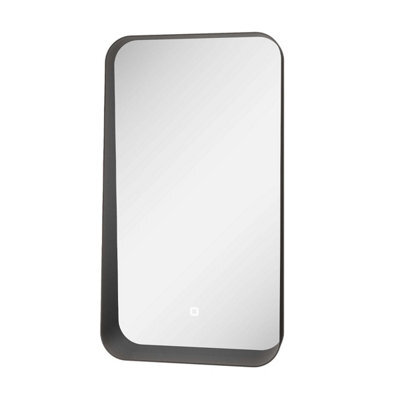 Plum&clay Vermont Led Illuminated Black Bathroom Backlit Mirror (H)900mm (W)500mm - image 1