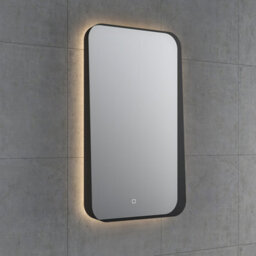 Plum&clay Vermont Led Illuminated Black Bathroom Backlit Mirror (H)900mm (W)500mm - thumbnail 2