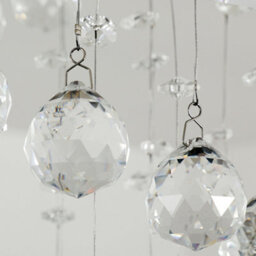 Homcom Crystal Ceiling Light Chandelier Spiral Rain Drop Pendant Lamp Metal - thumbnail 9