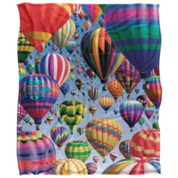 Royce Mcclure Silky Hot Air Balloon Supersoft Blanket Multicoloured (152Cm X 127Cm) - thumbnail 1