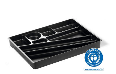 Durable Idealbox Stationery Draw Organiser Desk Tidy Insert Tray Storage - Grey - image 1