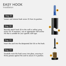 3 Pcs Modern Metal Ceiling Light Hook Swag Pendant Chandelier Lighting Hook For Ceiling Wall Mount Fixture - thumbnail 5
