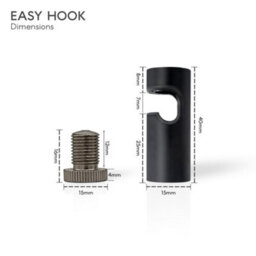 3 Pcs Modern Metal Ceiling Light Hook Swag Pendant Chandelier Lighting Hook For Ceiling Wall Mount Fixture - thumbnail 3