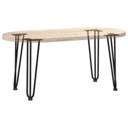 Berkfield Hairpin Legs For Coffee Table 4 Pcs Black 42 Cm Solid Steel - thumbnail 8